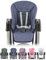 Ersatzbezug Sitzkissen [Bezug für Hochstuhl] kompatibel mit Peg Perego Prima Pappa TATAMIA & NEW BORN (meliert blau)