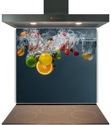 Printed Toughened Glass Splashback for Kitchen, Tempered Heat Resistant Glass Splashbacks for Cookers (Design 2053, 60 x 80cm)