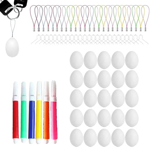 Ostereier-Malset, Ostereier-Malset, Osterdekorationen, dekorative Malsets für Kinder, Malset, Eier-Färbeset, sicher für Familie, Freunde, Kollegen, Ostern, Geburtstag