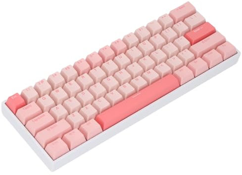 Sxhlseller 60% Mechanical Keyboard, 61-Key Hot-Swappable RGB Gaming Keyboard with Bluetooth 5.0/3.0 & 2.4G Wireless USB-C Wired Compact Layout for Android iOS