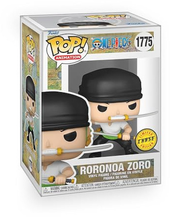 Epic Collectibles Pop Anime: One Piece - Roronoa Zoro im Drei-Schwert-Stil (Chase Variante) Vinyl Figure Bundle mit kompatiblem Funko Box Protector