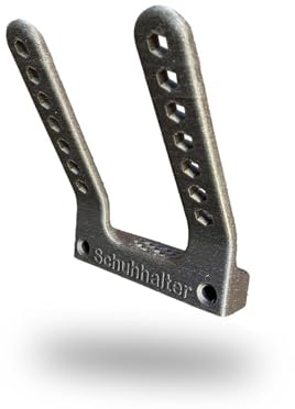 Universal Schuhhalter für Camper & Wohnmobil, platzsparende Schuhhalterung zur Wandmontage, Schuhorganizer für Wohnwagen, Van & Camping, Halter für Verschiedene Schuharten - Schiefergrau