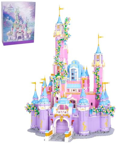 Vinbosion Bauklötze Set,Mädchen Traum Prinzessin Schloss Gebäude Spielzeug,Geschenk für Weihnachten,Geburtstag,Neujahr(4780PCS)