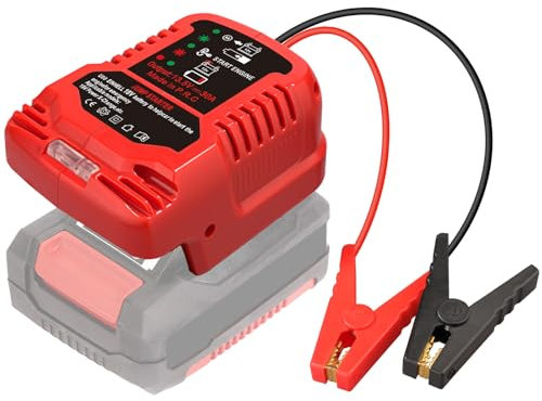 BTRUI Auto Jump Starter Adapter für Einhell 18V Batterie, 11AWG Kabel umwandeln zu Jumper Starter Automotive Booster, Jump kit Kabel für Autobatterie (NO Batterie)