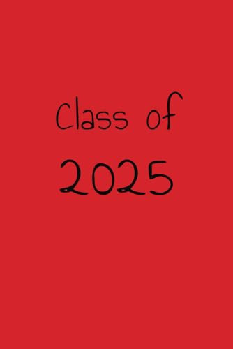 Red Class of 2025 Notebook