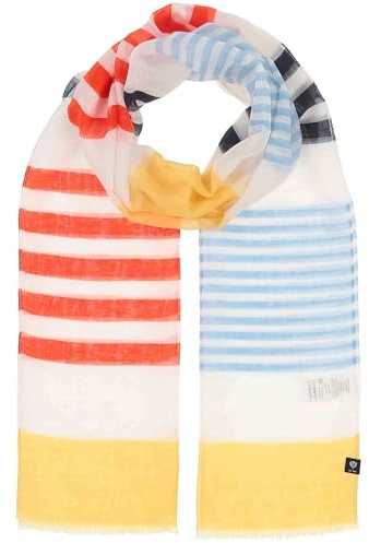 FRAAS Damen Schal gestreift - 50 x 180 cm - aus Polyester - Perfekt für den Sommer Navy