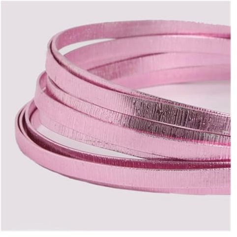 WEKONUMEX Alambre de Aluminio, 1 Rollo de Alambre de Aluminio de 1 a 5 mm, Alambre de Aluminio Blando, Alambre for Abalorios(Width 5mm 3Meter 01)