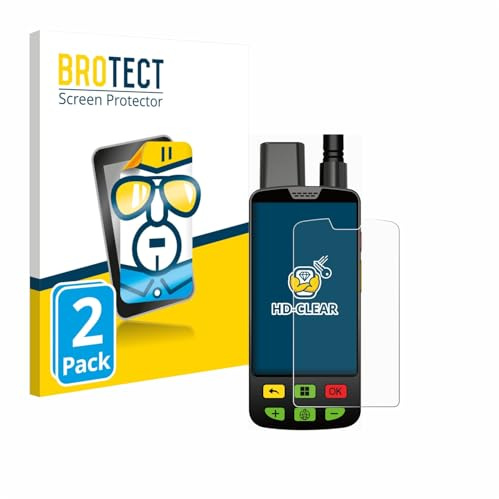 BROTECT Schutzfolie für Aduro Locit GPS | 2 Stück Transparenter Displayschutz Made in Germany Klare Displayschutz-Folie Clear Einfache Montage Case-Friendly