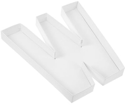 COLLBATH Dessert-aufbewahrungstablett Aus Pappe Buchstabenform Befüllbar Servierplatte Für Snacks Vorspeisenteller Süßigkeitenbox Kompakt Und Leicht Recycelbares Material Für Partys Und Eve