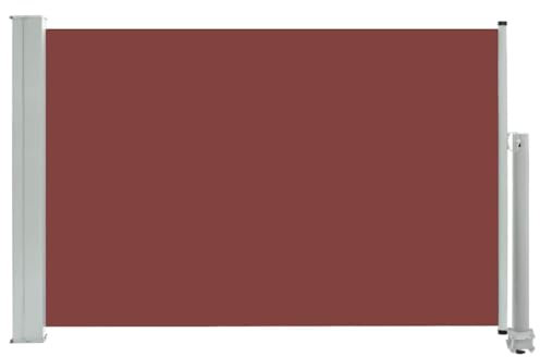 Refined Toldo Lateral retráctil de jardín marrón 60x300 cm