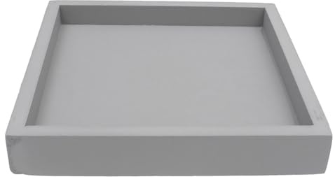 SHINEOFI Verdicktes Quadratisches Blumentopf Untersetzer Tablett aus Kunststoff Auslaufsicher mit Rutschfester Unterseite 20 X 20cm für Balkon und Innenbereich