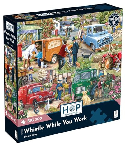 The House of Puzzles Whistle While You Work, Big 500 Piece Jigsaw
