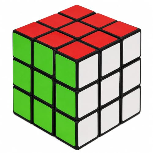 Zauberwürfel 3x3 Speed Cube – Schneller Zauber Würfel für Profis & Anfänger – Leichtgängiges Magic Cube Knobelspiel, 5x5x5 cm – Drehpuzzle Denkspiel mit kräftigen Farben & langlebigen Stickern
