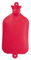 Sänger Wärmflasche Naturgummi Wärmeflasche Bettflasche Wärmekissen, 2 Liter, rot