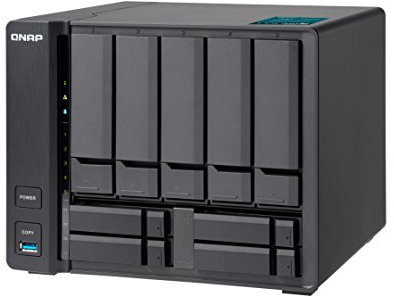 QNAP TVS-951X - Serveur NAS - 9 Baies - SATA 6Gb/s - Raid 0, 1, 5, 6, 10, 50, JBOD, 60, Disque de réserve 50, Disque de réserve 10, Disque de réserve 60 - RAM 8 Go - Gigabit Ethernet / 10 Gigabit ETH