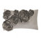 JWH 3D-handgefertigter Kissenbezug mit Rosenblütenmotiv, super weicher Samt, dekorativer Kissenbezug für Zuhause, Sofa, Auto, Bett, Wohnzimmer, Büro, Stuhl, Dekoration, Muschel, 30.5 x 50.8 cm, Taupe