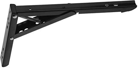 Gummiprodukt Set Regalträger klappbar in 2 Farben und 4 Größen (schwarz, 340)