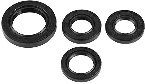 KIMISS 4Pcs Gummidichtungen, Motor Kurbelwelle Kurbelgehäuse Wellendichtring für die meisten GY6 139 QMB Motorroller ATV Motorräder