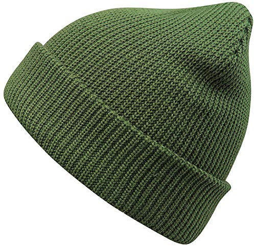 MaxNova Slouchy Beanie Mützen Winter Strickmützen Weiche Warme Skimütze Unisex, Grün (Army Green), Einheitsgröße