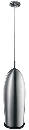 LTLWSH Mousseur À Lait Électrique, Tête Fouet en Acier Inoxydable, Convient pour Café, Café Au Lait, Cappuccino, Chocolat Chaud,Stainless Steel Shell