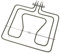 sparefixd Elemento superiore superiore per griglia da 2450 W per forno Electrolux