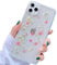 Tybiky For iPhone 12 Pro Case, Mobile Phone Case Dried Flowers Case Crystal Gel Protective Case Handmade Everlasting Flower Bumper Cover Shell Protective Case for iPhone 12 Pro, Little Pink Flower