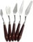 5 pièces couteaux à peindre en acier inoxydable Spatule couteau à palette Peinture à lhuile Accessoires de mélange de couleur pour lhuile, acrylique sur toile, Painting