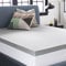 Lucid Matratzenauflage aus Bambuskohle-Memory-Foam, 7,5 cm, Aktivkohle, atmungsaktive Matratzenauflage, Kingsize-Größe (150 x 200 cm)