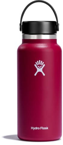 HYDRO FLASK - Trinkflasche 946ml (32oz) - Isolierte Wasserflasche aus Edelstahl - Sportflasche mit auslaufsicherem Flex Cap-Deckel & Gurt - Thermoflasche Spülmaschinenfest - Weite Öffnung - Snapper