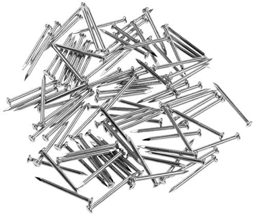 OMOTOOL Brick Steel Nails Assortment Kit (100 pcs), Galvanized Concrete Wall Nail for Hanging Pictures and Woodworking, Suit for Drywall and Pine (3CM)