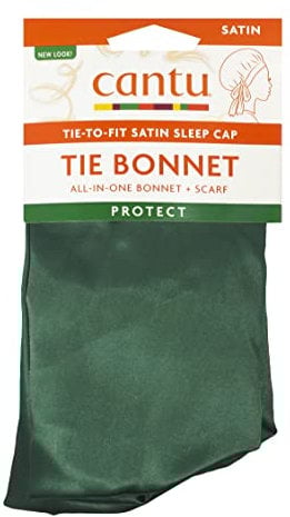 Cantu Unisex Bonnet de nuit en Satin à nouer Hat, Grün, einheitsgröße
