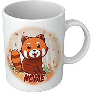 Tazza Bambino Procione - Nome Personalizzabile - Cagnolino - Animali Simpatici - Tazze con Nome - Bambino - Idea Regalo
