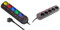 Maclean MCE204M Bloc multiprise Cordon rallonge électrique 5 Prises avec interrupteurs 250VAC/10A 1,5m Multicolore & Zenitech Bloc Sono 5 Prises 16A 2P+T + 6 commutateurs à câble HO5VV-F 3G1.5mm² 3m