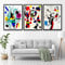 Joan Miro Poster Moderner Surrealismus Leinwandmalerei Abstrakte Ausstellung Kunstdrucke Wandkunstbild für Wohnkultur19,6 x 27,5 (50 x 70 cm) x 3 Kein Rahmen