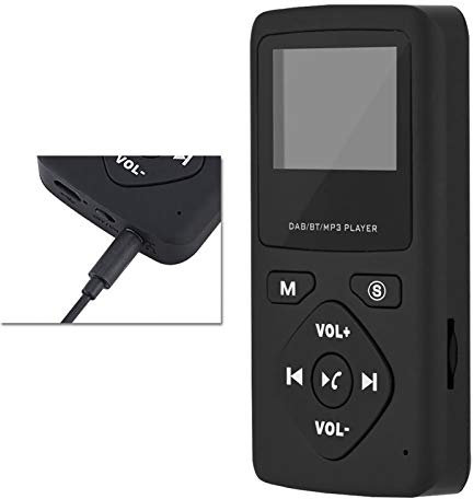 Radio Portable Dab Dab+, Lecteur MP3 Bluetooth avec récepteur radio numérique de poche DAB DAB+ portable écouteurs Prise en Charge la Carte TF Récepteur Numérique Poche pour Randonnée Le Sport L'ext