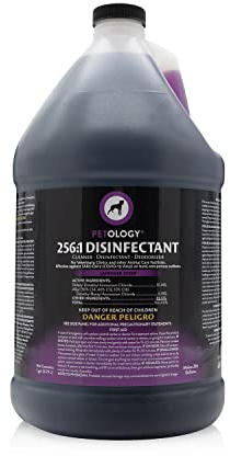 Petology 256:1 Disinfectant, 1 Gallon - Liquid Concentrate Disinfectant and Deodorizer, Sanitizer for Veterinary Clinics and Kennels, Effective Against Viruses and Bacteria (Lavender)