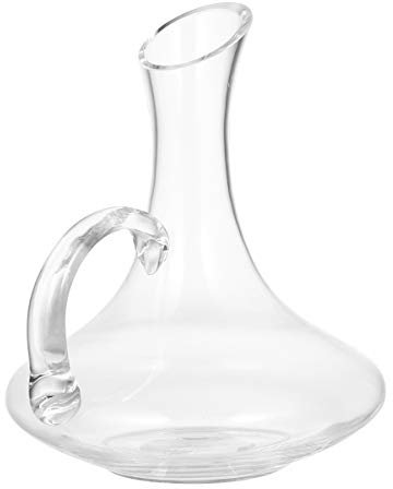 RAKUTE Glas-Whisky-Dekanter Glas-Whisky-Flasche Getränk Weinkrug Schnaps-Dekanter Verteiler Glas-Dekanter-Flasche mit Griffstange Dekoration Whiskyhalter Krug