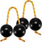 2 Paio di Aslatuas Kashaka Strumento, Kashaka Shaker Instrument Africano Aslatuas Rhythmic Ball Classico Percussioni Manuali per Bambini Adulti Principianti Feste Lezioni Musicali