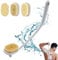Rückenbürste Badebürste Dusche Duschbürste mit Langem Stiel, 3-in-1 körperbürste zum Duschen Abnehmbarer Rückenschrubber für Senioren Männer und Frauen, Dusch Bürste Shower Body Brush