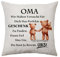 Aconesong Oma Geschenke Kissenbezug von Enkelin und Enkel - Geburtstagsgeschenke für Nanny, Muttertag, Weihnachts-Idee, Andenken (Oma-Uns)