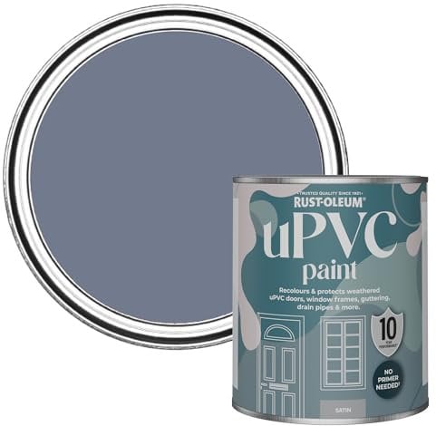 Rust-Oleum Blue uPVC Door and Window Paint in Satin Finish - Hush 750ml