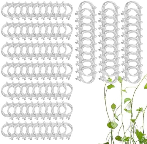Zuasdvnk Gartenclips für Pflanzen | Gesicherte Pflanzenranken-Clips - Weinreben-Clips, Gemüsepflanzen-Clips, kleine Gartenclips, Pflanzen-Spalier-Clips für Rankenpflanzen