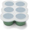 btrfe Baby Food Freezer Tray with Lid, 6 x 90ml Silicone Perfect Storage Container for Homemade Baby Food, Breast Milk, Fruit Puree & Vegetables (Green)