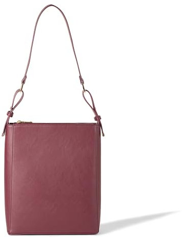 The Drop Damen Alex Bucket Tote, Burgunderrot, Einheitsgröße