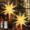 Lewondr 2 Stück Hängend Weihnachtsdeko Aussen Led Stern,40cm Weihnachtsstern Fenster Deko mit Intelligent APP-Fernbedienung & Timer,3D USB Hängend Sternlicht für innen und außen,Warmes Licht