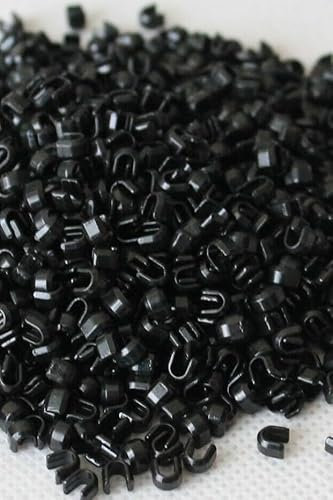 Endstücke für Reißverschlüssee Reparatur Stopper für oben (5mm - schwarz - 10 Stück)