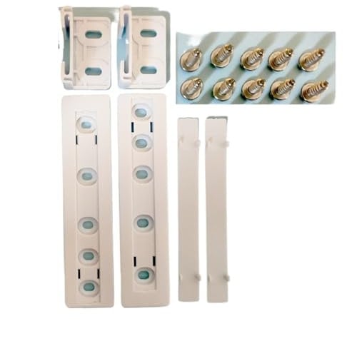 UJNKMGBF for Frigorifero/Porta frigo Guida Scorrevole Integrata Armadio Kit da Incasso(2pcs Set)