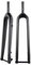 BSFHQS Fourche Rigide VTT Fourche Avant De Vélo De Montagne 26 27,5 29 Pouces 28,6mm Tube Droit/Conique Fourche Dure en Carbone Frein À Disque Axe Traversant 15 * 100mm(Matte Black,Straight_26IN)
