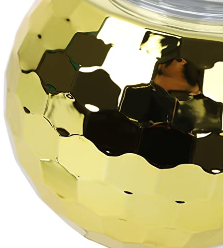 Disco Balls Cup with Straw, Unique Retro Disco Design, 580ml Capacity Drink Cups for Parties, KTV, Bars, Nightclubs, Fun Gifts or Party Supplies (Gold)