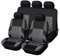 THOMIX Auto Sitzbezüge für Dacia Duster 2.Gen 1.Gen HM HS 2010-2024, Allwetter Atmungsaktiv rutschfest Auto Sitzbezüge, Vorne Hinten Autositz Schonbezug Auto Sitzschoner Zubehör,E Grey